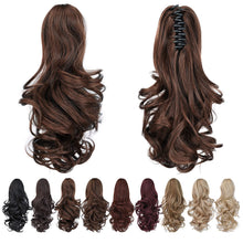 Load image into Gallery viewer, Straight Natural Looking ponytail extension, claw clip