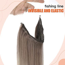 Load image into Gallery viewer, 22 Inch Ombre Human Hair Wire Halo Hair Extension Wig Store