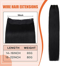 Load image into Gallery viewer, Halo Wire Human Hair Extensions Wig Store