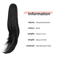 Load image into Gallery viewer, Ponytail 22" Long Claw Hair Extension Wig Store