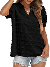 Load image into Gallery viewer, V Neck Puff Short Sleeve Ladies Top Womens Clothes Sale
