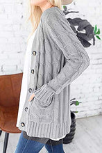 Load image into Gallery viewer, Long Sleeve Cable Knit Sweater Womens Clothes Sale