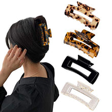 Load image into Gallery viewer, 4PCS Leopard Non-Slip Hair Claw Clip