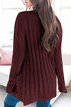 Load image into Gallery viewer, Long Sleeve Cable Knit Sweater Womens Clothes Sale