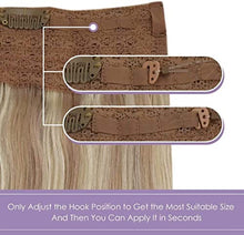 Load image into Gallery viewer, Halo Wire Hair Extensions Human Hair