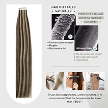 Load image into Gallery viewer, Tape in Hair Extensions 22 Inch Remy Tape in Extensions 20 Pieces 50 G
