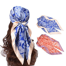 Load image into Gallery viewer, Large Satin Square Head Scarf - 2PCS