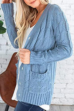 Load image into Gallery viewer, Long Sleeve Cable Knit Sweater Womens Clothes Sale