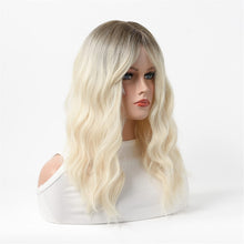 Load image into Gallery viewer, Wavy Heat Resistant Synthetic Hair with Flat Straight Bangs
