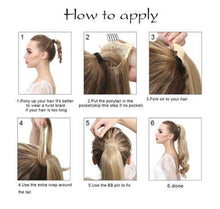 Load image into Gallery viewer, Soft Human Hair Ponytail Extension