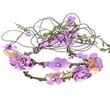 Load image into Gallery viewer, aesthetic rattan flower vine crown tiara hair accessory
