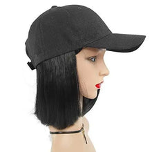 Load image into Gallery viewer, baseball cap wig with synthetic hair extension
