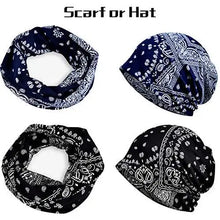Load image into Gallery viewer, beanie chemo hats - 2 pack pattern-black/white
