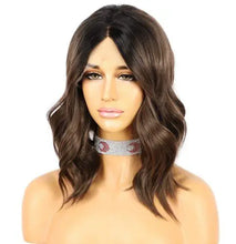 Load image into Gallery viewer, challey  wavy ombre brown hd wig
