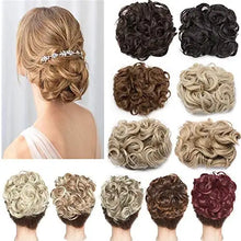 Load image into Gallery viewer, curly synthetic fibre clip in hairpiece chignon
