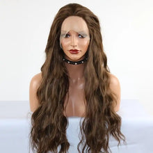 Load image into Gallery viewer, extra long heat friendly wig with wavy ends
