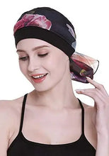 Load image into Gallery viewer, headcover with scarf black
