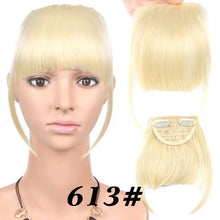 Load image into Gallery viewer, heat friendly clip in bangs hairpiece #613 / 6inches
