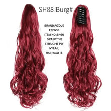 Load image into Gallery viewer, heat resistant synthetic ponytail sh88 burg / 22inches
