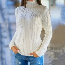 Load image into Gallery viewer, high neck twist knit sweater
