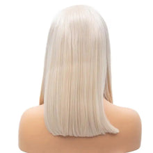 Load image into Gallery viewer, high-temperature synthetic lace front wig natural straight bob wig