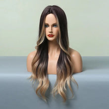 Load image into Gallery viewer, highlighted heat friendly wig with body waves
