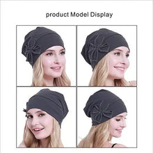 Load image into Gallery viewer, ladies headwear beanie cap cotton dark grey / one size
