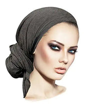 Load image into Gallery viewer, long tied headscarf headcover turban
