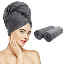 Load image into Gallery viewer, microfiber hair towel wrap
