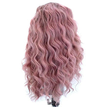 Load image into Gallery viewer, millie rose - ombre pink wig body wave synthetic lace front heat resistant fiber wig