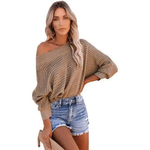 Load image into Gallery viewer, off the shoulder sweater
