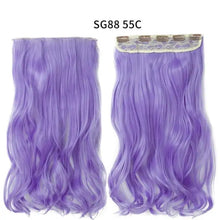 Load image into Gallery viewer, one-piece long wavy  heat resistant clip in hair extensions sg88-55c
