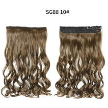 Load image into Gallery viewer, one-piece long wavy  heat resistant clip in hair extensions sg88-10
