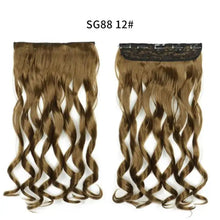 Load image into Gallery viewer, one-piece long wavy  heat resistant clip in hair extensions sg88-12

