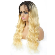 Load image into Gallery viewer, reena ombre light blonde lace front human hair wig
