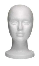 Load image into Gallery viewer, short neck styro foam mannequin head
