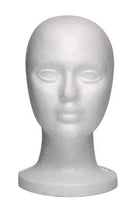 Load image into Gallery viewer, short neck styro foam mannequin head