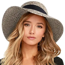 Load image into Gallery viewer, sun shade straw beach hat
