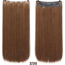 Load image into Gallery viewer, two-tone 24 inch long straight heat friendly clip in hair extension 2-30 / 24inches
