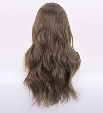 Load image into Gallery viewer, wavy long synthetic wig with center part