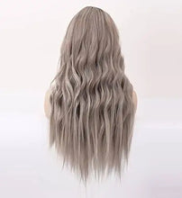 Load image into Gallery viewer, wavy long synthetic wig with center part