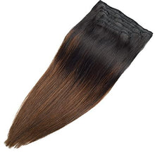 Load image into Gallery viewer, Balayage Clip in Human Hair Extensions 6 Pcs 100 Gram Wig Store
