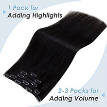 Load image into Gallery viewer, Black Hair Extensions Human Hair 20 Inches Wig Store
