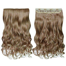 Load image into Gallery viewer, 3/4 Curly Wavy Clips in on Synthetic Hair Extensions Wig Store 
