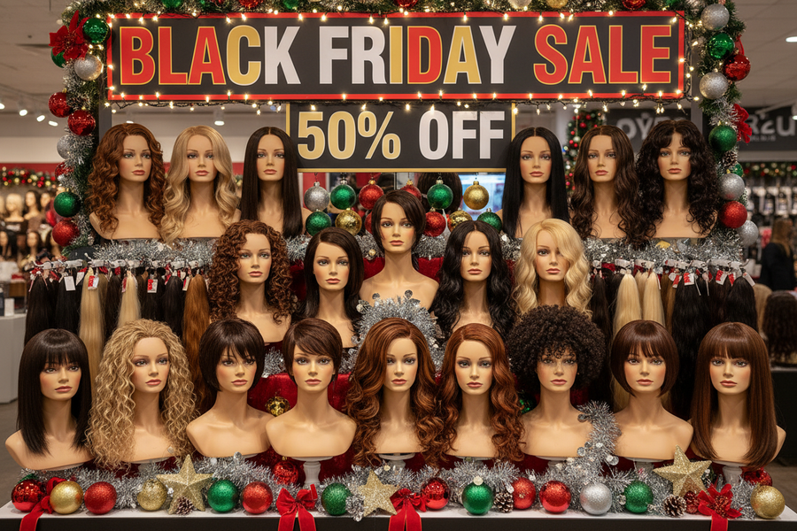Black Friday Mega Sale: 50% Off Premium Wigs & Hairpieces in Canada