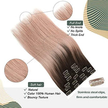 Load image into Gallery viewer, 14-22&quot; Clip In Brazilian Human Hair Extensions 120g 7pcs Set Wig Store
