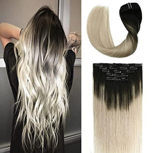 Load image into Gallery viewer, 14-22&quot; Clip In Brazilian Human Hair Extensions 120g 7pcs Set Wig Store
