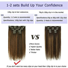 Load image into Gallery viewer, 14-22&quot; Clip In Brazilian Human Hair Extensions 120g 7pcs Set Wig Store
