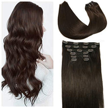 Load image into Gallery viewer, 14-22&quot; Clip In Brazilian Human Hair Extensions 120g 7pcs Set Wig Store
