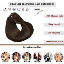 Load image into Gallery viewer, 14-22&quot; Clip In Brazilian Human Hair Extensions 120g 7pcs Set Wig Store
